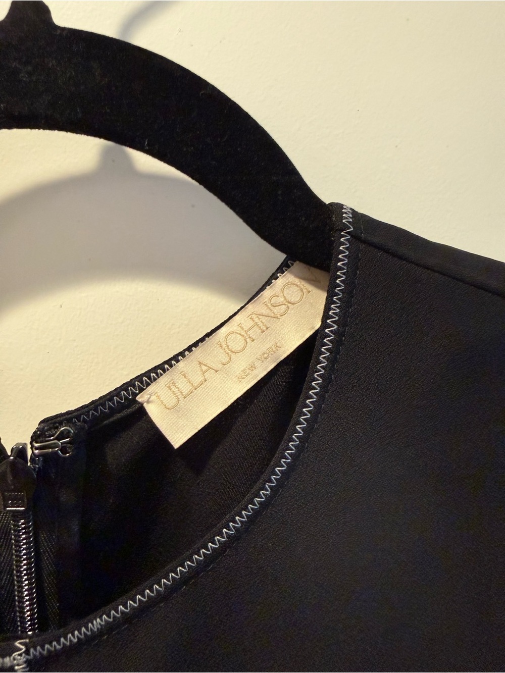 Ulla Johnson Black Midi Dress with Ruffle Sleeves - Picture 3 of 6